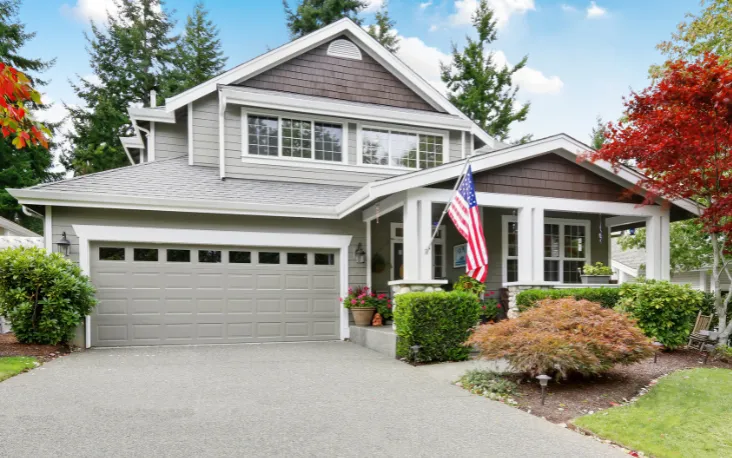 Exterior view of a completed second story home addition expanding living space in Dallas TX